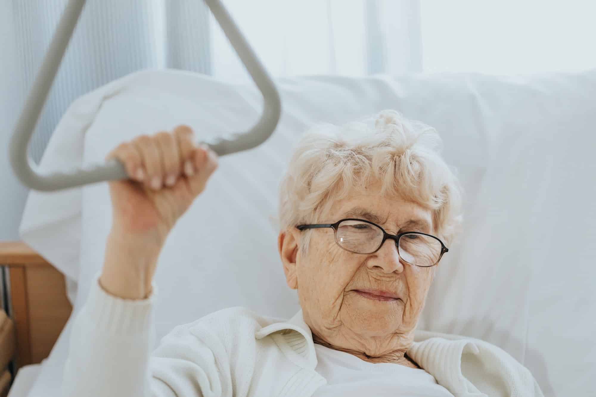 Sick older woman